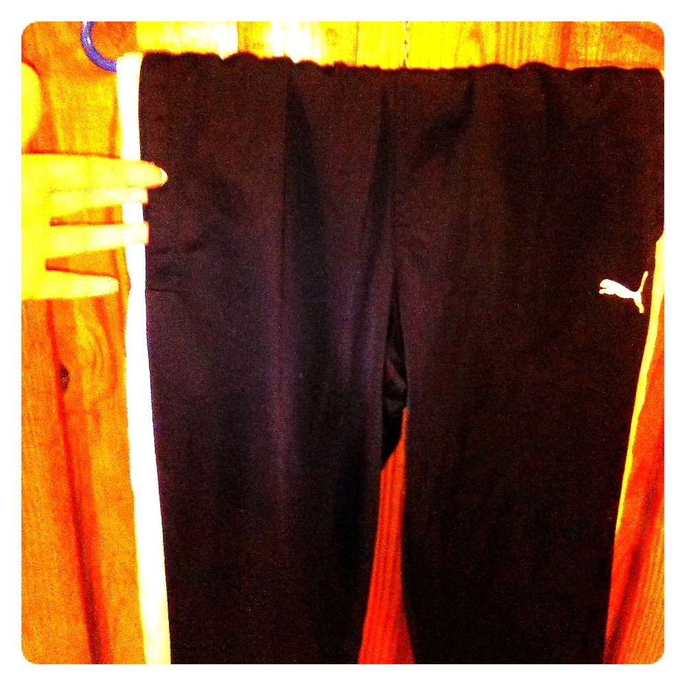 PUMA BLACK LOUNGE PANTS